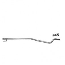 Труба средняя Опель Корса С (OPEL CORSA C) 1.7 CDTi 2001 - (17.588) Polmostrow алюминированная