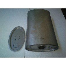 Глушник універсальний плоский D.776/50 (Довжина 500мм/ширина 260мм/висота 130мм/діаметр входу 50мм)