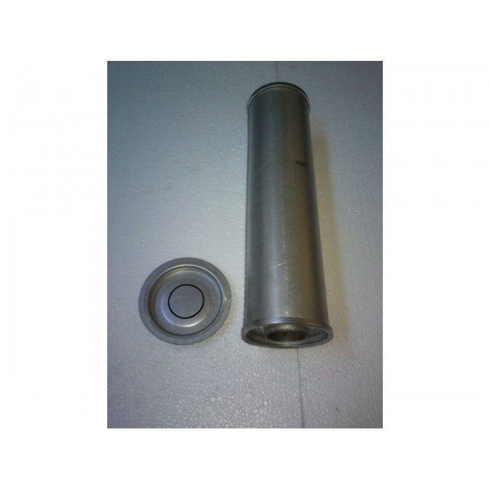 Резонатор универсальный круглый D.334/50 (длина 400мм/диаметр корпуса 100мм/диаметр входа 50мм)