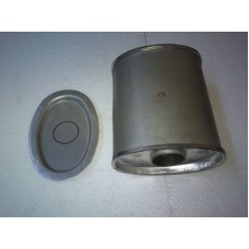 Резонатор універсальний плоский D.302/45 (Довжина 300мм/ширина 170мм/висота 100мм/діаметр входу 45мм)