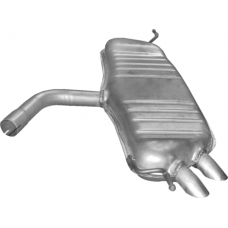 Глушитель Фольксваген Гольф 5 (Volkswagen Golf V)/ Фольксваген Гольф V Плюс (Volkswagen Golf V Plus) 1.9TDi Турбо Дизель 2003-2009 (30.615) Polmostrow алюминизированный