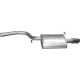 Глушник Ауді А4 (Audi A4) 2.0 FSi 2002-2004 (01.125) Polmostrow алюмінізований