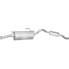 Глушник Ніссан Серена (Nissan Serena)/ Ніссан Ванетте (Nissan Vanette) 2.0D/2.3D 1992-2003 (15.109) Polmostrow алюмінізований