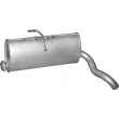 Глушитель задний Ситроен Берлинго (Citroen Berlingo)/ Пежо Партнер (Peugeot Partner) 1.9D 1999-2002 (04.232) Polmostrow алюминизированный