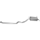 Глушитель Хюндай Санта Фе (Hyundai Santa Fe) 2.7 V6 4X4, /2001 - 2006 (10.03) Polmostrow алюминизированный