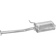 Глушник Мітсубісі Л300 (Mitsubishi L300) 1.6/2.5D 1986-1996 (14.121) Polmostrow алюмінізований