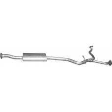 Резонатор Субару Легасі 2.0 бензин (Subaru Legacy)/ Аутбек (Outback) 2.0D дизель (46.27) Polmostrow алюмінізований