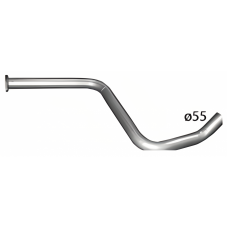 Труба промежуточная Opel Astra J (Opel Astra J) 1.6 CDTi / 2.0 CDTi (17.106) Polmostrow алюминированная