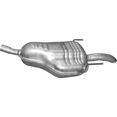 Глушник Опель Астра Н (Opel Astra H) 1.6 16V бензин 2004-2010 седан/універсал (17.251) Polmostrow алюмінізований