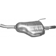 Глушитель Опель Астра (Opel Astra) G под хомут 1.6i (универсал) 2003/2004 (17.28) Polmostrow алюминизированный