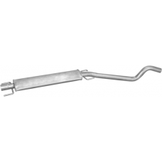 Резонатор (средняя часть глушителя) Опель Астра Г (Opel Astra G) 2.0/2.2 DTi 02-03 хэтчбек (17.314) Polmostrow алюминизированный