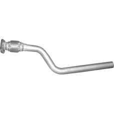 Труба приймальна Рено Меган 2/Сценік 2 (Renault Megane 2/Scenic 2) 1.5 DCI 2002-2005 (21.56) Polmostrow алюмінізована