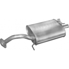 Глушник Тойота Королла E90 (Toyota Corolla E90) 1.3i -12V /1.6 -16V хетчбек 1987-1992 (26.10) Polmostrow алюмінізований