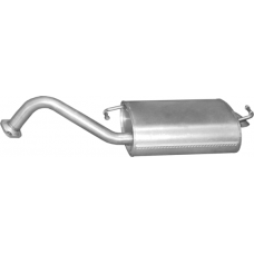 Глушник Тойота Корола (Toyota Corolla) 2.0 TD хечбек 2004-2007 (26.179) Polmostrow алюмінізований