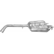 Глушник Форд Ескорт (Ford Escort) 1.6i/1.8i -16V універсал kat 1992-1995 (08.127) Polmostrow алюмінізований