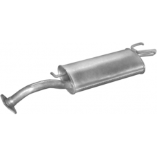 Глушник Тойота Королла (Toyota Corolla) ліфтбек/седан 1.3/1.6 1983-1987 (26.112) Polmostrow алюмінізований