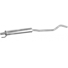 Резонатор Опель Корса (Opel Corsa) 1.0i 12V 2000-2006 (17.533) Polmostrow алюмінізований