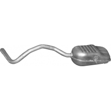 Глушник Рено Сценик 2/Меган 2 (Renault Scenic II/Megane II) 2.0DCi 2005-2010 (21.51) Polmostrow алюмінізований