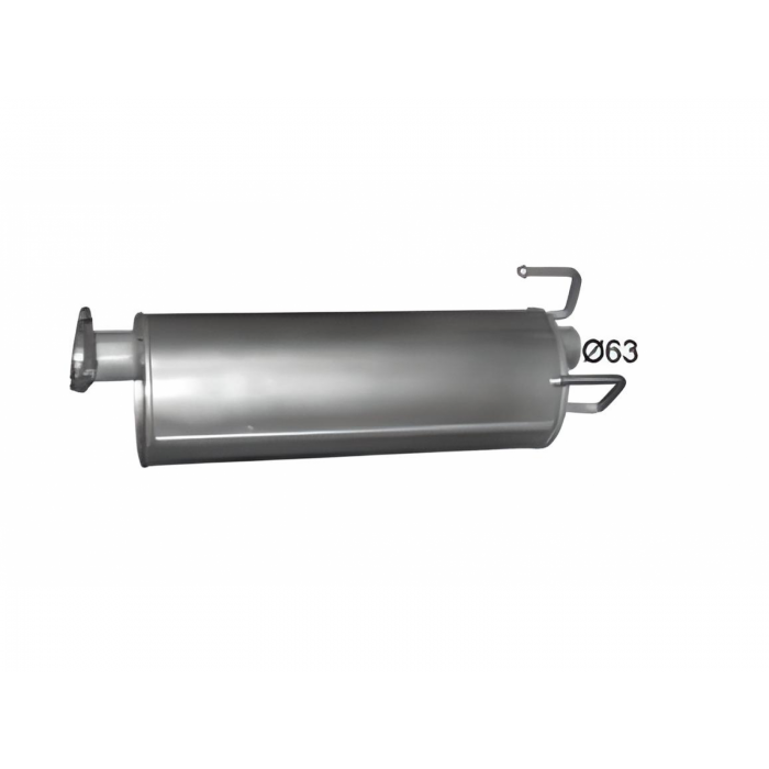 Глушитель Ивеко Дейли (Iveco Daily) 2.3D/3.0D (64.102) Polmostrow Алюм.