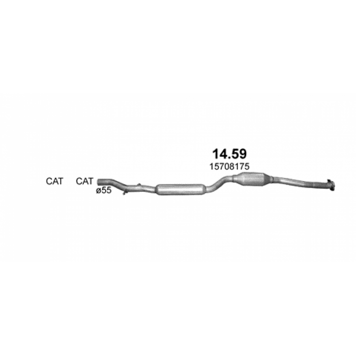 Резонатор Mitsubishi Lancer 1.8i 01/08- (14.59) Polmostrow