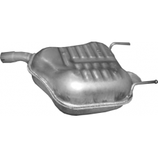 Глушитель левый Опель Вектра С (Opel Vectra C) 2.0/2.2 16V/3.2 24V хэтчбек/седан 2002 - (17.652) Polmostrow алюминизированный