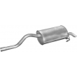 Глушник Рено Кліо 2 (Renault Clio II) 1.2/1.4 16V хетчбек 2000-2005 (21.290) Polmostrow алюмінізований