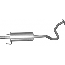 Резонатор Тойота Пріус (Toyota Prius) 1.5 Hybrid 03-09 (26.00) Polmostrow алюмінізований