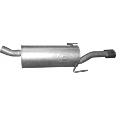 Глушник задній (кінцевий, основний) Опель Астра (Opel Astra) H 1.9 CDTi Turbo Diesel 05-09 (17.130) - Polmostrow