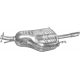 Глушник задній Опель Астра Г під фланець (Opel Astra G) 1.4/1.6 8V/16V седан 1998-2003 (17.296) Polmostrow алюмінізований