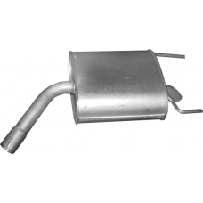 Глушитель правый Опель Вектра С (Opel Vectra C) 2.0/2.2 16V/3.2 24V хэтчбек/седан 2002 - (17.653) Polmostrow алюминизированный