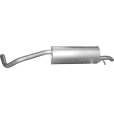 Глушник Шкода Фабія Mk2 (Skoda Fabia Mk2) 1.4i універсал 2010 - 2014 (24.53) Polmostrow алюмінізований