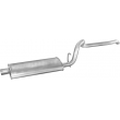 Глушник Джип Черокі, Крайслер (Jeep Cherokee, Chrysler) 4.0 4x4 91-95 (43.01) Polmostrow алюмінізований