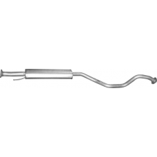 Резонатор Ніссан Джук (Nissan Juke) 1.6i 2WD бензин 2010-2014 (15.75) Polmostrow алюмінізований