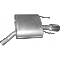 Глушник Опель Інсігніая правий (Opel Insignia) 1.6 Турбо Бензин 2008 - (17.359) Polmostrow алюминизированный