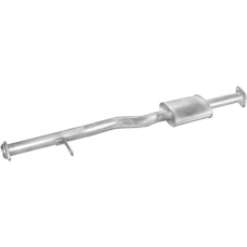 Резонатор Митсубиси Л200 (Mitsubishi L200) 2.5D/Turbo Diesel 4x4 1987-2007 (14.117) Polmostrow алюминизированный