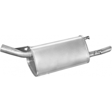 Глушник Опель Корса Б (Opel Corsa B) 1.0i -12V kat 1996-2000 (17.290) Polmostrow алюмінізований