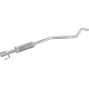 Резонатор середній Опель Астра Г (Opel Astra G) 1.2i -16V 1998-2004 (17.308) Polmostrow алюмінізований