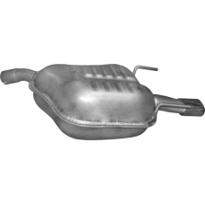 Глушник Опель Вектра С (Opel Vectra C) 2.2i-16V бензин (17.635) Polmostrow алюмінізований