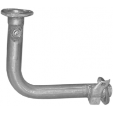 Приемная труба Пежо 206 (Peugeot 206) 1.4i 98 - 01 (19.201) Polmostrow алюминизированная