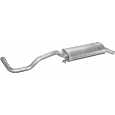 Глушник Сеат Ібіца (Seat Ibiza) 93-96 1.3-1.6i/1.9D kat (23.17) Polmostrow алюмінізований